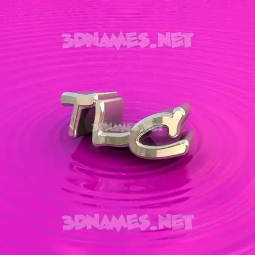 tlc in Pink Graffiti style - 3D name wallpaper
