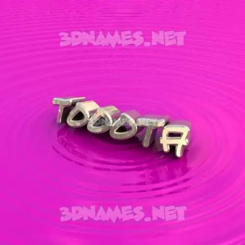 tooota in Pink Graffiti style - 3D name wallpaper