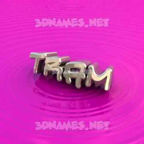 tram in Pink Graffiti style - 3D name wallpaper tram in Pink Graffiti style - 3D name wallpaper