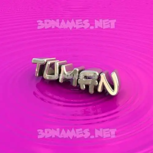 tuman in Pink Graffiti style - 3D name wallpaper