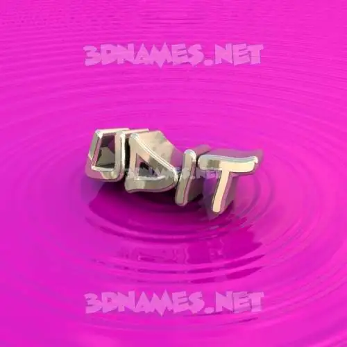 udit in Pink Graffiti style - 3D name wallpaper