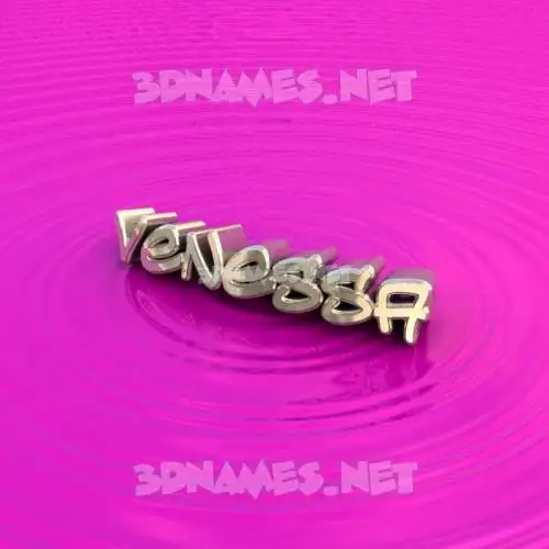 venessa in Pink Graffiti style - 3D name wallpaper