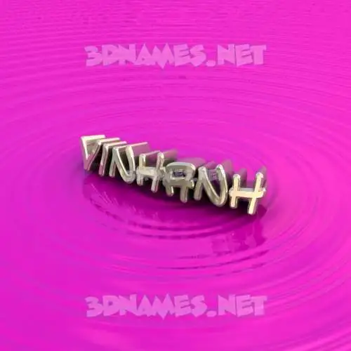 vinhanh in Pink Graffiti style - 3D name wallpaper