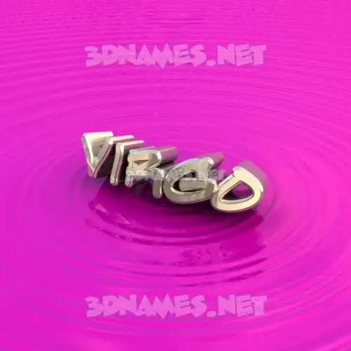 virgo in Pink Graffiti style - 3D name wallpaper