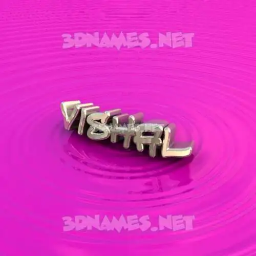vishal in Pink Graffiti style - 3D name wallpaper