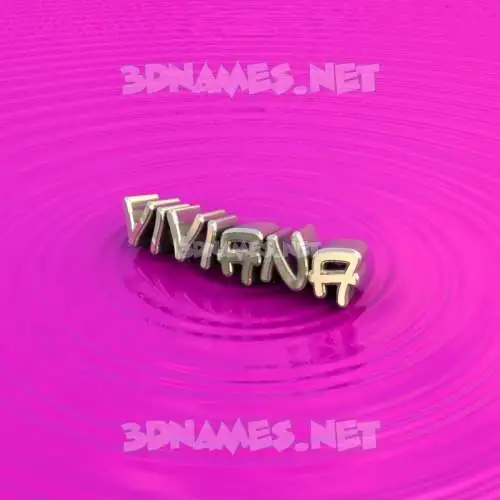 viviana in Pink Graffiti style - 3D name wallpaper