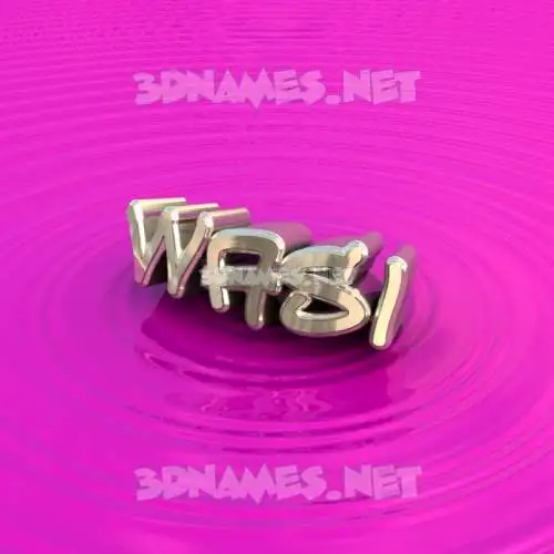 wasi in Pink Graffiti style - 3D name wallpaper