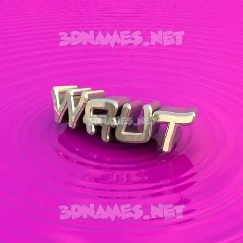 waut in Pink Graffiti style - 3D name wallpaper