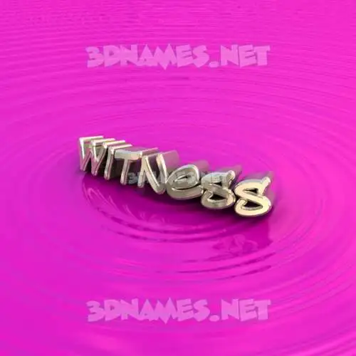 witness in Pink Graffiti style - 3D name wallpaper