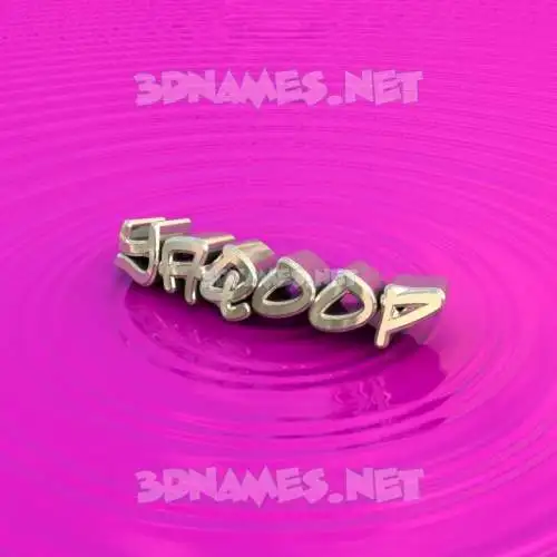 yaqoop in Pink Graffiti style - 3D name wallpaper