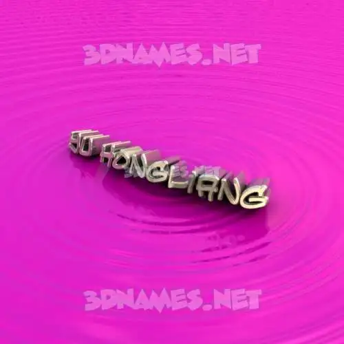 yu hongliang in Pink Graffiti style - 3D name wallpaper