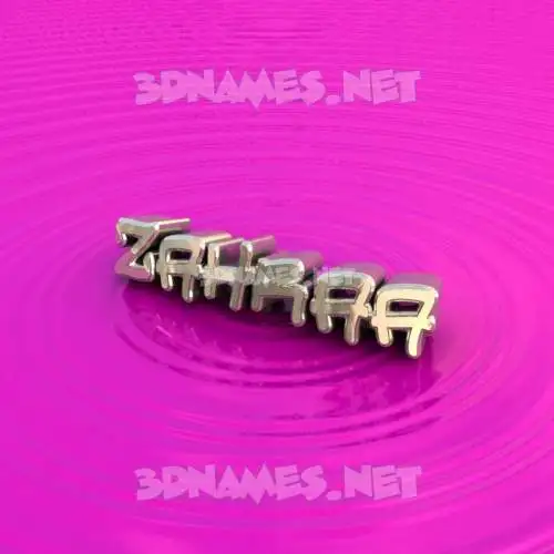 zahraa in Pink Graffiti style - 3D name wallpaper