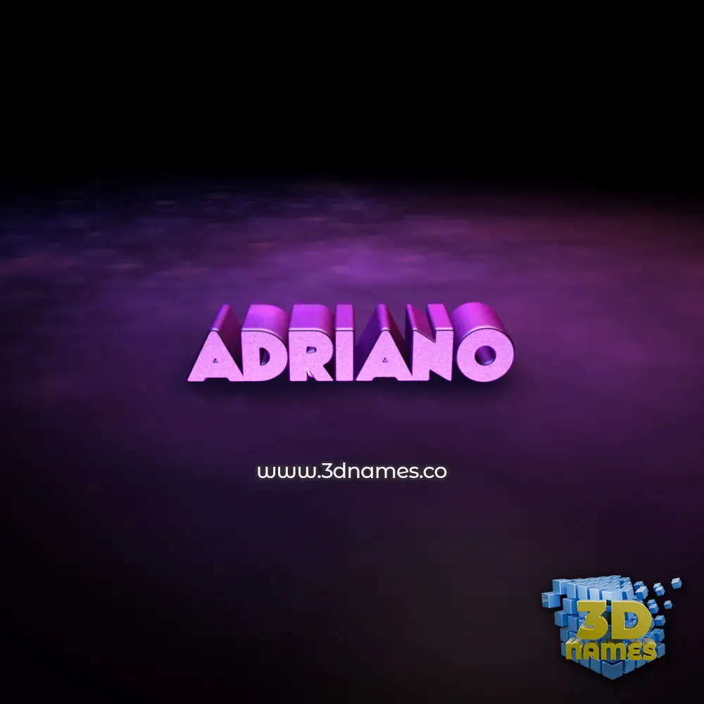 adriano in Big Purple style - 3D name wallpaper adriano in Big Purple style - 3D name wallpaper