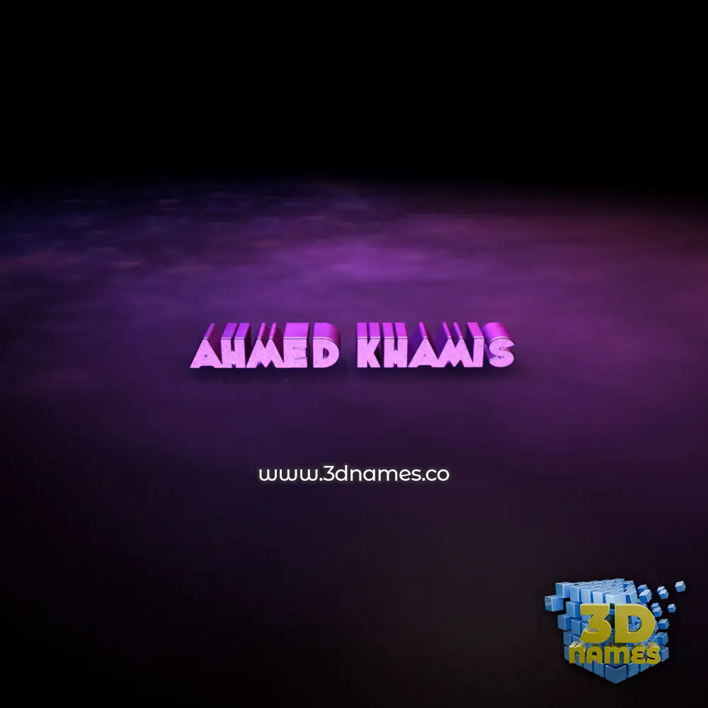 ahmed khamis in Big Purple style - 3D name wallpaper ahmed khamis in Big Purple style - 3D name wallpaper