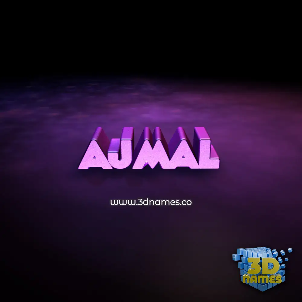 ajmal in Big Purple style - 3D name wallpaper ajmal in Big Purple style - 3D name wallpaper