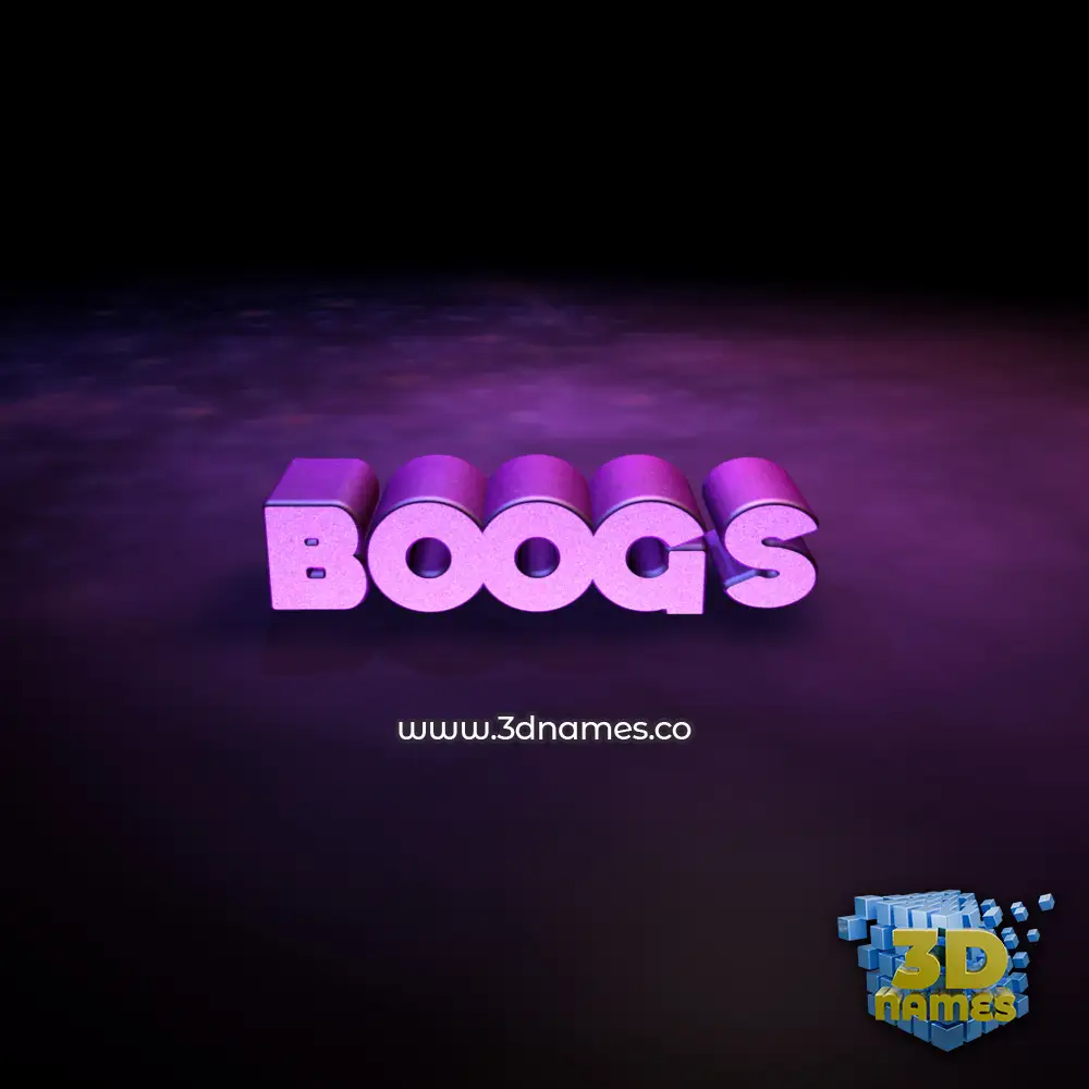 boogs in Big Purple style - 3D name wallpaper boogs in Big Purple style - 3D name wallpaper