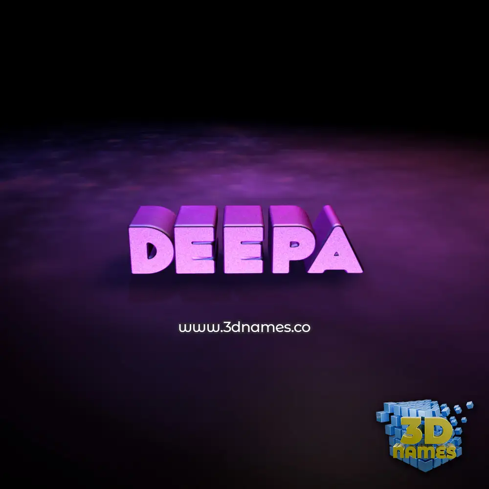 deepa in Big Purple style - 3D name wallpaper