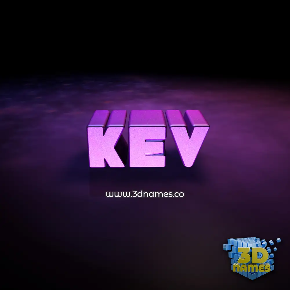 kev in Big Purple style - 3D name wallpaper kev in Big Purple style - 3D name wallpaper