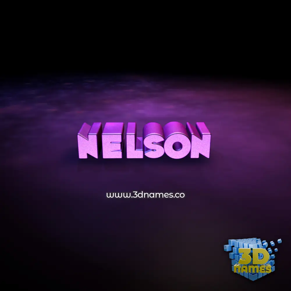 nelson in Big Purple style - 3D name wallpaper nelson in Big Purple style - 3D name wallpaper
