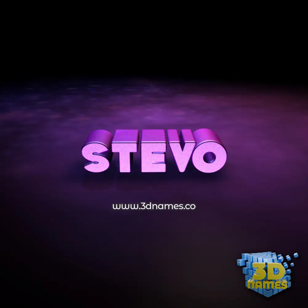 stevo in Big Purple style - 3D name wallpaper stevo in Big Purple style - 3D name wallpaper