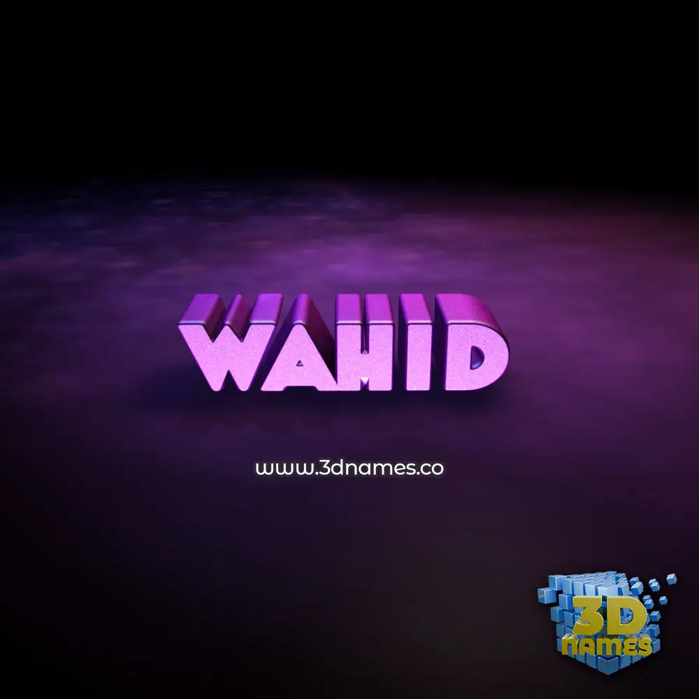 wahid in Big Purple style - 3D name wallpaper wahid in Big Purple style - 3D name wallpaper