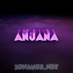 anjana in Big Purple style - 3D name wallpaper