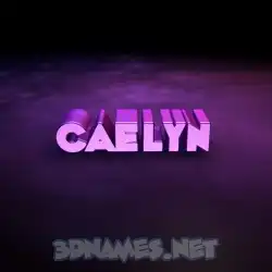 caelyn in Big Purple style - 3D name wallpaper
