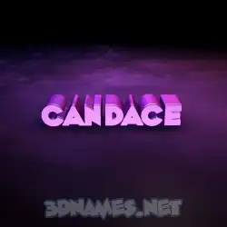 candace in Big Purple style - 3D name wallpaper