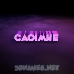 caoimhe in Big Purple style - 3D name wallpaper