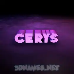 cerys in Big Purple style - 3D name wallpaper