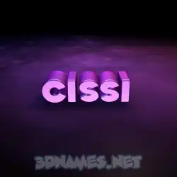 cissi in Big Purple style - 3D name wallpaper