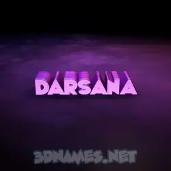 darsana in Big Purple style - 3D name wallpaper