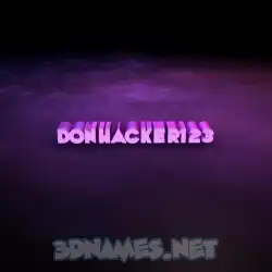 donhacker123 in Big Purple style - 3D name wallpaper