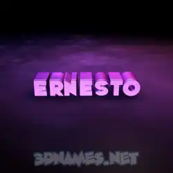 ernesto in Big Purple style - 3D name wallpaper