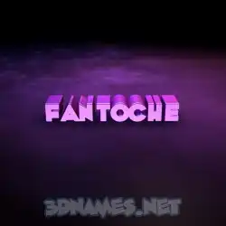 fantoche in Big Purple style - 3D name wallpaper