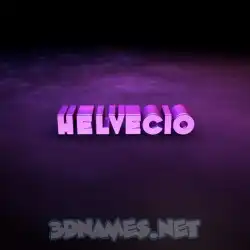 helvecio in Big Purple style - 3D name wallpaper