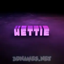 hettie in Big Purple style - 3D name wallpaper