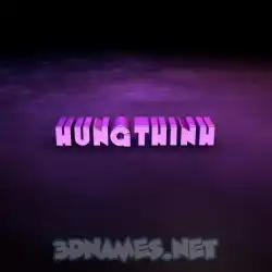 hungthinh in Big Purple style - 3D name wallpaper