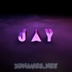 j a y in Big Purple style - 3D name wallpaper