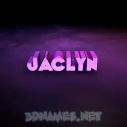 jaclyn in Big Purple style - 3D name wallpaper