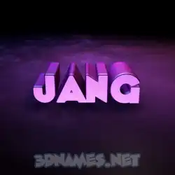 jang in Big Purple style - 3D name wallpaper