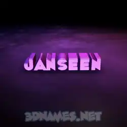 janseen in Big Purple style - 3D name wallpaper