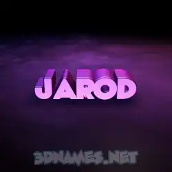 jarod in Big Purple style - 3D name wallpaper
