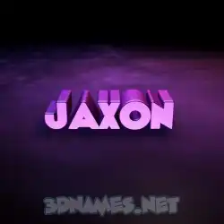 jaxon in Big Purple style - 3D name wallpaper