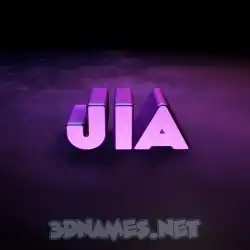 jia in Big Purple style - 3D name wallpaper