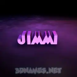 jimmi in Big Purple style - 3D name wallpaper
