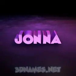 jonna in Big Purple style - 3D name wallpaper