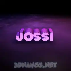 jossi in Big Purple style - 3D name wallpaper