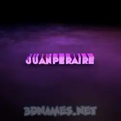 juanperaire in Big Purple style - 3D name wallpaper