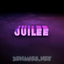 juilee in Big Purple style - 3D name wallpaper